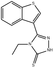 5-(1-BENZOTHIEN-3-YL)-4-ETHYL-4H-1,2,4-TRIAZOLE-3-THIOL Struktur