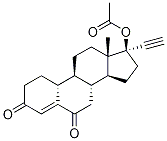 6-Oxo Norethindrone Acetate Struktur