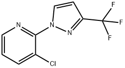 3-chloro-2-(3-(trifluoromethyl)-1H-pyrazol-1-yl)pyridine Struktur