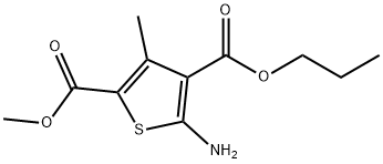 5-AMINO-3-METHYL-THIOPHENE-2,4-DICARBOXYLIC ACID 2-METHYL ESTER 4-PROPYL ESTER Struktur