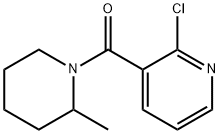 (2-Chloro-3-pyridinyl)(2-methyl-1-piperidinyl)-methanone Struktur