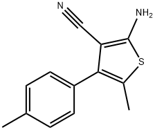 2-AMINO-5-METHYL-4-(4-METHYLPHENYL)THIOPHENE-3-CARBONITRILE Struktur