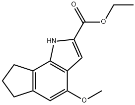 2-CARBOETHOXY-4-METHOXY-1,6,7,8-TETRAHYDROCYCLOPENT[G]INDOLE Struktur