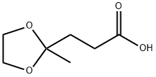 2-Methyl-1,3-dioxolane-2-propanoic Acid Struktur