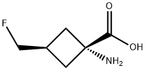 Cyclobutanecarboxylic acid, 1-amino-3-(fluoromethyl)-, cis- (9CI) Struktur