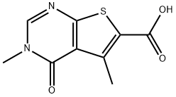 3,5-DIMETHYL-4-OXO-3,4-DIHYDROTHIENO[2,3-D]PYRIMIDINE-6-CARBOXYLIC ACID Struktur