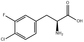 4-CHLORO-3-FLUORO-DL-PHENYLALANINE Struktur