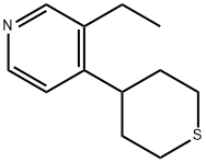 Pyridine, 3-ethyl-4-(tetrahydro-2H-thiopyran-4-yl)- (9CI) Struktur