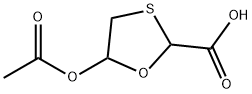 5-Acetyloxy-1,3-oxathiolane-2-carboxylic Acid Struktur