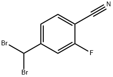 4-(DIBROMOMETHYL)-2-FLUOROBENZONITRILE Struktur