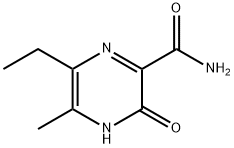 Pyrazinecarboxamide, 6-ethyl-3,4-dihydro-5-methyl-3-oxo- (9CI) Struktur