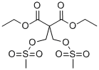 2,2-BIS(METHYLSULFONYLOXYMETHYL)MALONIC ACID DIETHYL ESTER Struktur