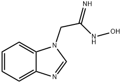 1-Benzimidazoleacetamidoxime(8CI) Struktur