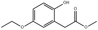 Benzeneacetic acid, 5-ethoxy-2-hydroxy-, methyl ester (9CI) Struktur