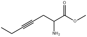 4-Heptynoicacid,2-amino-,methylester(9CI) Struktur