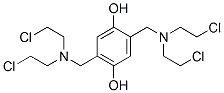 2,5-Bis[[bis(2-chloroethyl)amino]methyl]hydroquinone Struktur