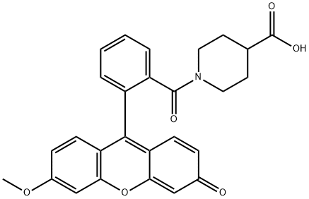 1-(O'-METHYLFLUORESCEINYL)PIPERIDINE-4-C Struktur