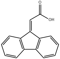 9-FLUORENYLIDENEACETIC ACID Struktur