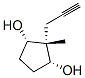 1,3-Cyclopentanediol,2-methyl-2-(2-propynyl)-,(1-alpha-,2-alpha-,3-alpha-)-(9CI) Struktur