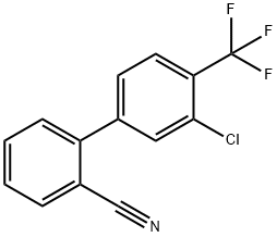 3'-CHLORO-4'-TRIFLUOROMETHYL-BIPHENYL-2-CARBONITRILE Struktur