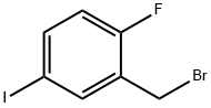 2-(Bromomethyl)-1-fluoro-4-iodobenzene, alpha-Bromo-2-fluoro-5-iodotoluene Struktur