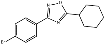 3-(4-BROMOPHENYL)-5-CYCLOHEXYL-1,2,4-OXADIAZOLE Struktur