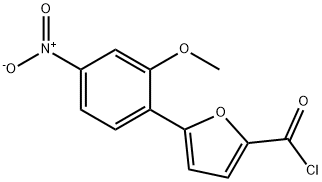 5-(2-METHOXY-4-NITROPHENYL)FURAN-2-CARBONYL CHLORIDE Struktur