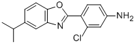 3-CHLORO-4-(5-ISOPROPYL-1,3-BENZOXAZOL-2-YL)ANILINE Struktur