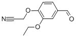 Acetonitrile, (2-ethoxy-4-formylphenoxy)- (9CI) Struktur