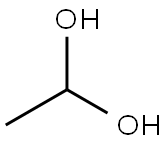 1,1-ethanediol Struktur