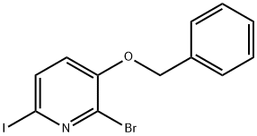 3-(Benzyloxy)-2-bromo-6-iodopyridine Struktur