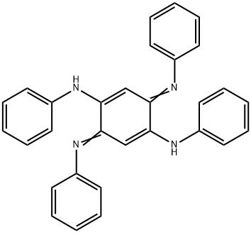 N,N'-Diphenyl-2,5-bis(phenylamino)-1,4-benzoquinone diimine Struktur