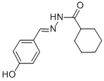 N'-(4-hydroxybenzylidene)cyclohexanecarbohydrazide Struktur