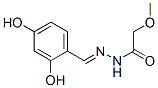 Acetic acid, methoxy-, [(2,4-dihydroxyphenyl)methylene]hydrazide (9CI) Struktur