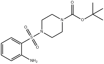 4-(2-AMINOBENZENESULFONYL)PIPERAZINE-1-CARBOXYLIC ACID TERT-BUTYL ESTER Struktur