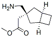 Bicyclo[3.2.0]heptane-3-acetic acid, 3-(aminomethyl)-, methyl ester, (1-alpha-,3-alpha-,5-alpha-)- (9CI) Struktur