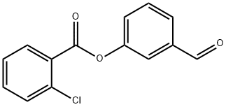 3-FORMYLPHENYL 2-CHLOROBENZOATE Struktur