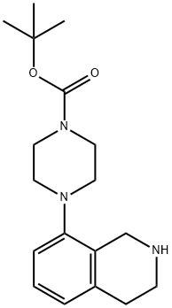 1-Boc-4-(1,2,3,4-tetrahydroisoquinolin-8-yl)piperazine Struktur