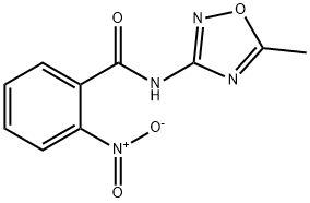 Benzamide, N-(5-methyl-1,2,4-oxadiazol-3-yl)-2-nitro- (9CI) Struktur