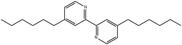 2,2'-BIPYRIDINE, 4,4'-DIHEXYL- Struktur