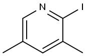 2-Iodo-3,5-dimethylpyridine Struktur