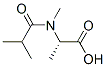 Alanine,  N-methyl-N-(2-methyl-1-oxopropyl)- Struktur