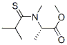 Alanine,  N-methyl-N-(2-methyl-1-thioxopropyl)-,  methyl  ester Struktur