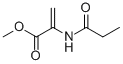 2-Propenoicacid,2-[(1-oxopropyl)amino]-,methylester(9CI) Struktur