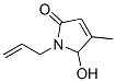 2H-Pyrrol-2-one, 1,5-dihydro-5-hydroxy-4-methyl-1-(2-propenyl)- (9CI) Struktur