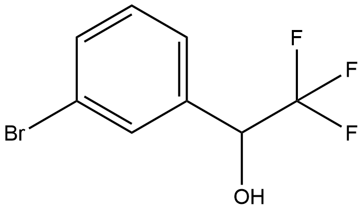 1-(3-broMophenyl)-2,2,2-trifluoroethanol Struktur