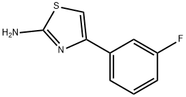 4-(3-Fluoro-phenyl)-thiazol- 2-ylamine Struktur