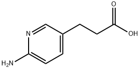 3-(6-aminopyridin-3-yl)propanoic acid Struktur