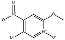 5-BROMO-2-METHOXY-4-NITROPYRIDINE 1-OXIDE Struktur