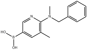 6-(benzyl(Methyl)aMino)-5-Methylpyridin-3-ylboronic acid Struktur